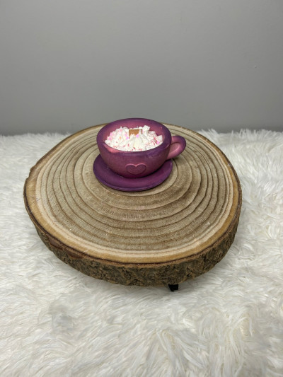 Vela Taza de Resina de Colores | 60g Soja | Luz y Forma