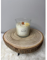 Vela aromática de soja Jazmín en vaso de cristal 220g