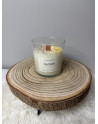 Vela aromática de soja Jazmín en vaso de cristal 220g
