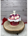 Caja floral de velas artesanales en cera de soja – Regalo romántico para San Valentín