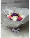 Ramo de flores de cera de soja aromática – Bouquet artesanal romántico para San Valentín