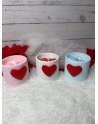 Taza de resina con vela de cera de soja – Regalo romántico para San Valentín