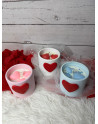 Taza de resina con vela de cera de soja – Regalo romántico para San Valentín