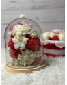 Urna floral de velas artesanales en cera de soja – Regalo romántico para San Valentín