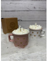 Taza de resina con vela de cera de soja – Regalo romántico para San Valentín