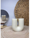 Vela U artesanal – Vela decorativa moderna