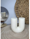 Vela U artesanal – Vela decorativa moderna