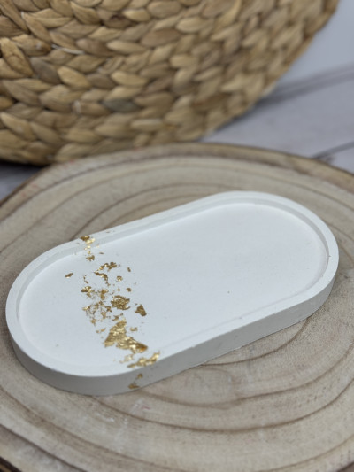 Bandeja Decorativa Ovalada de Resina al Agua – Hecha a Mano