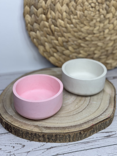 Cuenco Decorativo Cilíndrico de Resina – Diseño Minimalista