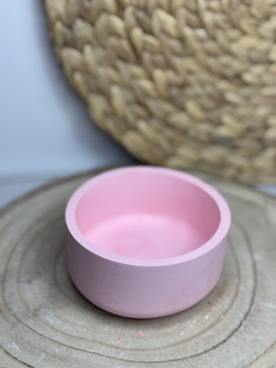 Cuenco Decorativo Cilíndrico de Resina – Diseño Minimalista