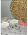 Bandeja Decorativa Redonda Artesanal en Resina al Agua – Vaciabolsillos y Organizador de Joyas