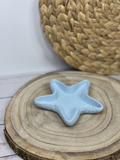 Bandeja Decorativa en Forma de Estrella – Vaciabolsillos Artesanal en Resina al Agua