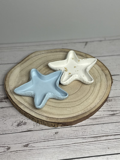 Bandeja Decorativa en Forma de Estrella – Vaciabolsillos Artesanal en Resina al Agua