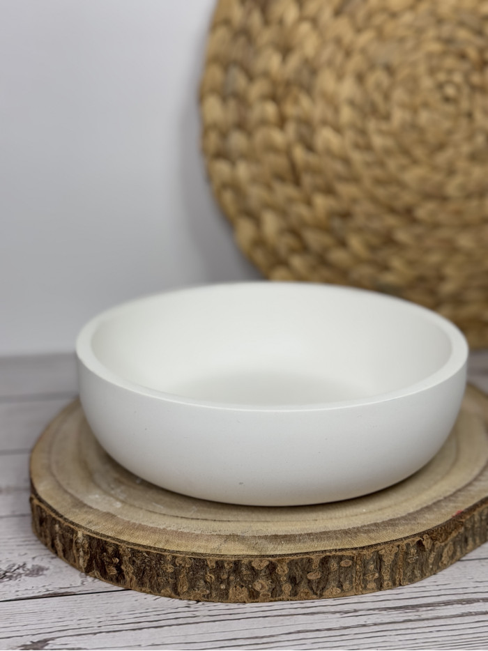 Cuenco Decorativo Minimalista en Resina al Agua – Centro de Mesa Artesanal Moderno
