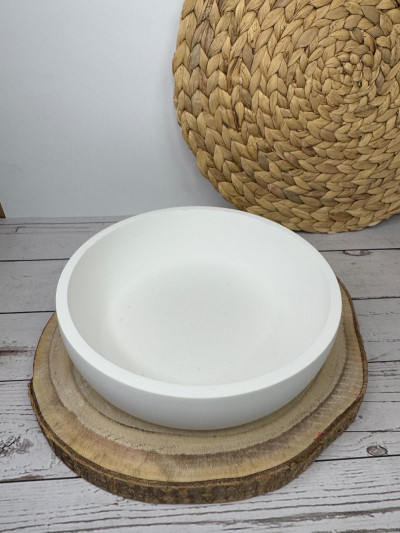 Cuenco Decorativo Minimalista en Resina al Agua – Centro de Mesa Artesanal Moderno