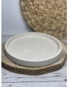 Bandeja Redonda Decorativa en Resina al Agua – Diseño Minimalista Artesanal