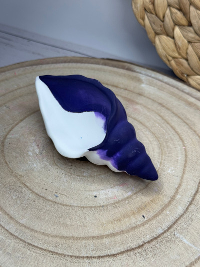 Concha Decorativa Marina en Resina al Agua – Pieza Artesanal Estilo Mediterráneo