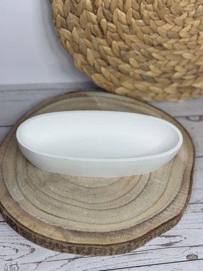 Bandeja Ovalada Decorativa de Resina al Agua – Organizador Minimalista Artesanal