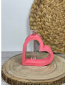 Mini Jarrón Corazón con Tubo de Ensayo – Florero Decorativo en Resina al Agua