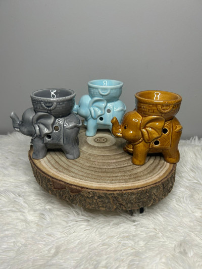 Quemador de Esencias Elefante para Wax Melts y Aceites Esenciales | Aromatizador Decorativo