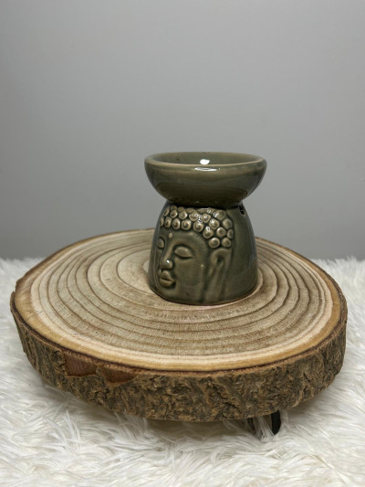 Quemador de Esencias Mini Buda para Wax Melts y Aceites Esenciales | Aromatizador Decorativo