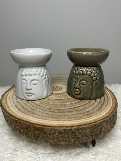 Quemador de Esencias Mini Buda para Wax Melts y Aceites Esenciales | Aromatizador Decorativo